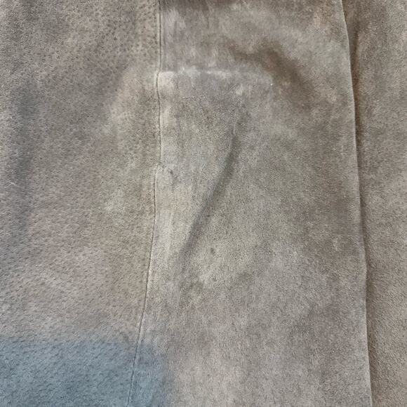 BlankNYC Women’s 25 Gray Leather Mini Skirt Zipper High Altitude Fall Statement - Picture 9 of 10